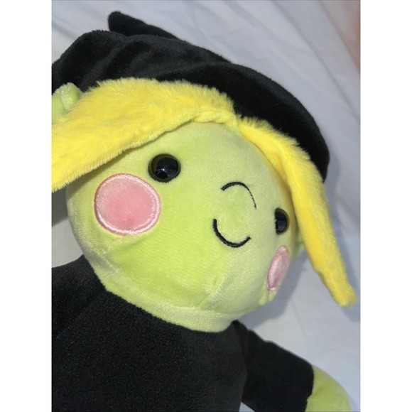 Jazwares Witch Plush 15" Stuffed Animal Halloween soft toy friendly green Lovey - Picture 3 of 6